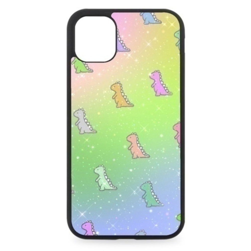 Rainbow Dinosaur Sparkle Phone Case